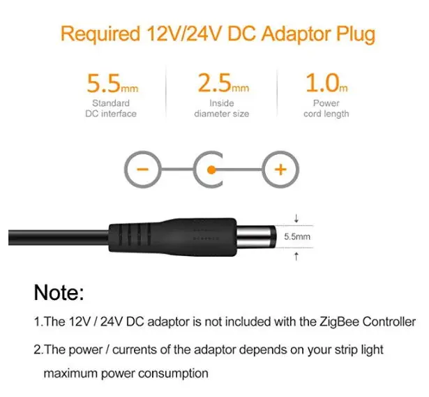 G светодиодный OPTO ZIGBEE умный дом светодиодный контроллер rgbww для светодиодный полосы, совместимый с echo plus zigbee 3,0 концентратор smartthings DC12-24V светодиодный