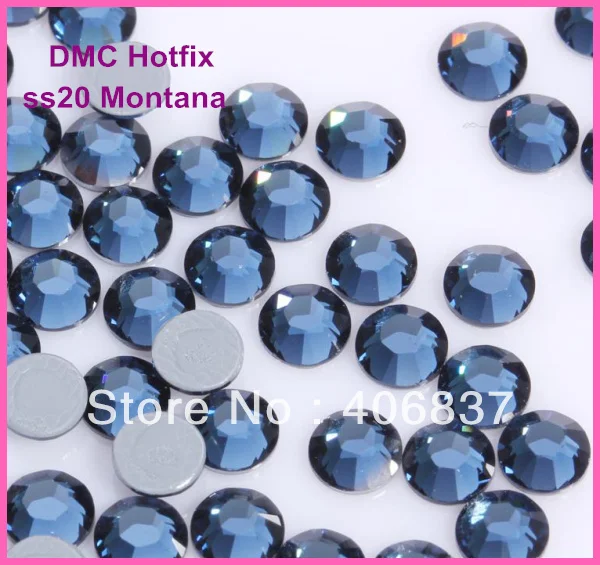 

Free Shipping! 1440pcs/Lot, ss20 (4.8-5.0mm) High Quality DMC Montana On Rhinestones / Hot fix Rhinestones