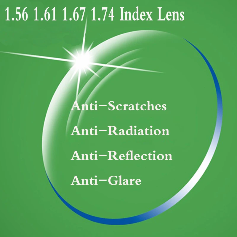 Асферические Оптические Линзы для очков YQ155 1 56 61 67 74 индекс|lens myopia|1.56 indexpresbyopia lens |