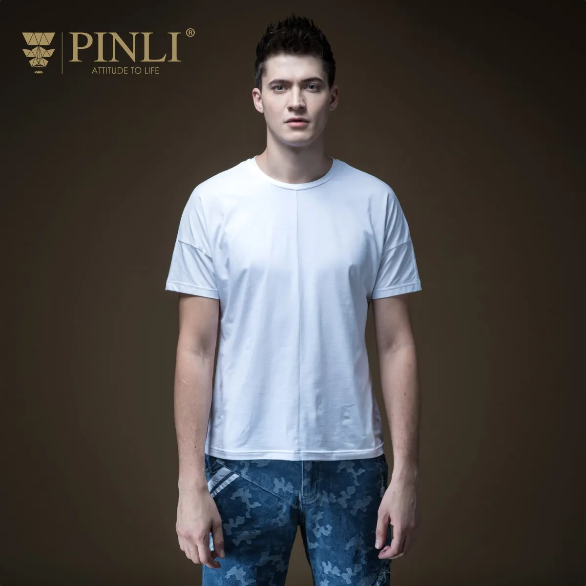Pinli 2020 летняя новая скидка распродажа с круглым вырезом тонкая хлопковая