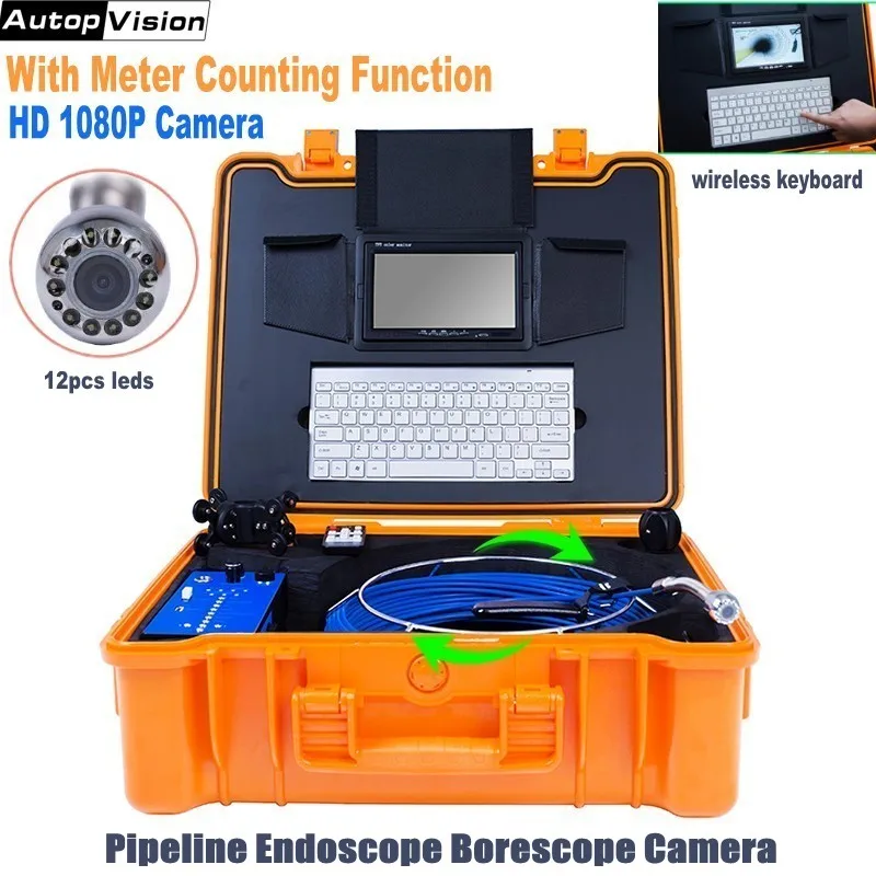 ABS Коробки трубопровода эндоскоп бороскоп с фокусным расстоянием 25 мм HD 1080P