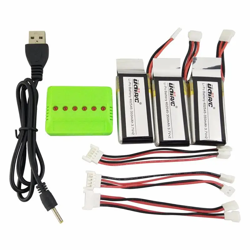 LeadingStar 3 шт. 7 V 350mah литиевая батарея для UDI U818A WiFi FPV U845A U945 RC Quadcopter drone запасные части