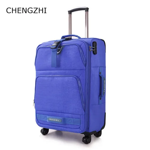 1 CHENGZHI 2" 24" 2" дюймовый импортный водонепроницаемый нейлоновый багаж на колесиках Спиннер чемодан на колесиках модные дорожные сумки на колесиках - Цвет: 1