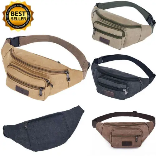 2019 поясные сумки унисекс для мужчин и женщин Мужская холщовая спортивная сумка
