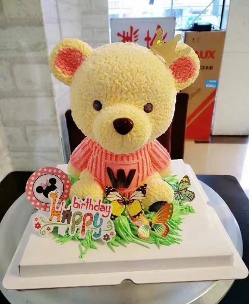 Силиконовая форма для торта 3D большой медведь Тедди с W образной формой шоколада