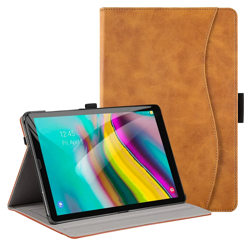 Bronw Смарт-чехол BOZHUORUI для samsung Galaxy Tab s5e 10," планшет SM-T720 SM-T725 с подставкой и ремешком, чехол для samsung tab s5e - Цвет: Bronw