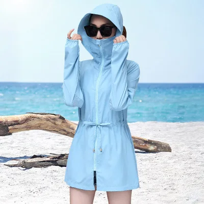 2019 весной и летом корейской версии УФ защиты диких женщин пальто с длинными