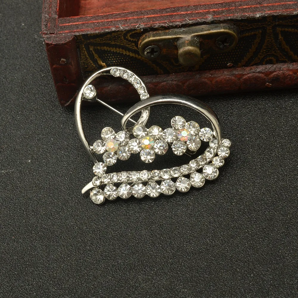 Женская Брошь в стиле Харадзюку с кристаллами|brooches for women|heart broochbrooch love |