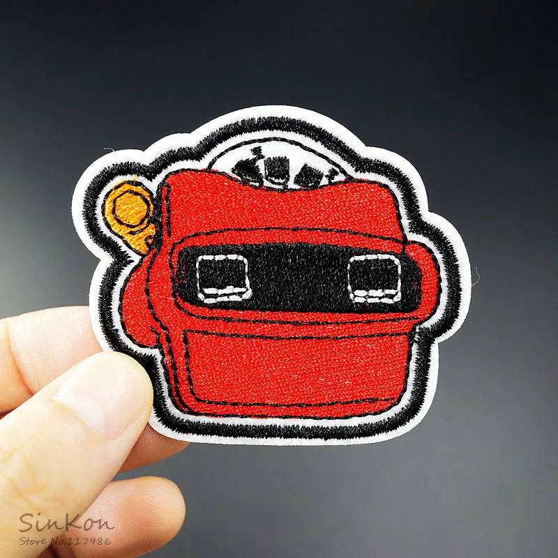 Машина (Размер: 5 5х6 см) Сделай Сам тканевый патч значок вышитые Симпатичные