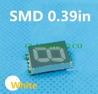 Белый 7 сегментный SMD светодиодный дисплей 0 39 дюйма трубка Nixie 1 битная цифровая smd