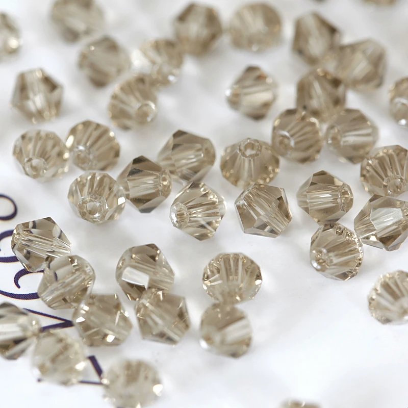 Все Цвета & смесь цветов 4 мм 6 прозрачный белый Bicone beads Стекло кристалл для нашивки