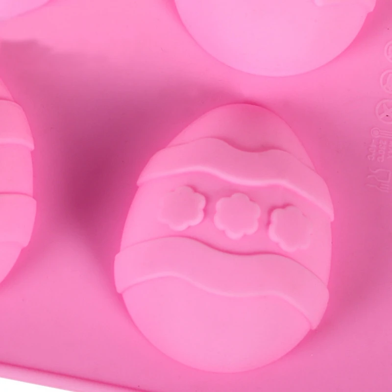 Пасхальный торт дизайн 6 отверстий Пасхальные Яйца Силиконовые антипригарные