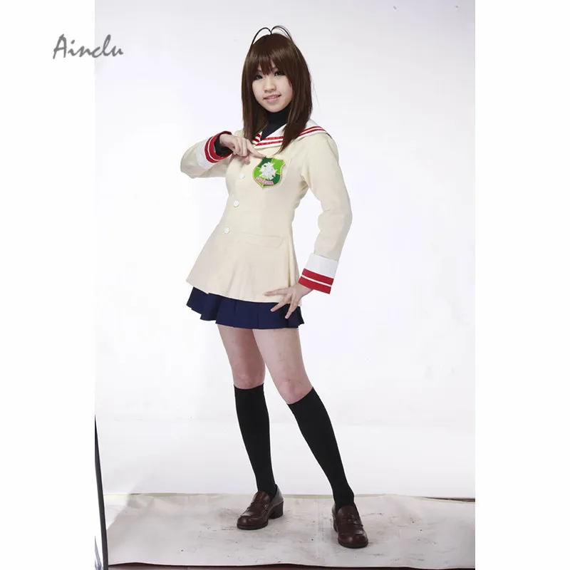 Ainclu аниме школьная форма косплей Clannad Ibuki Fuko Hikarizaka Частная школа 1 класс Аниме