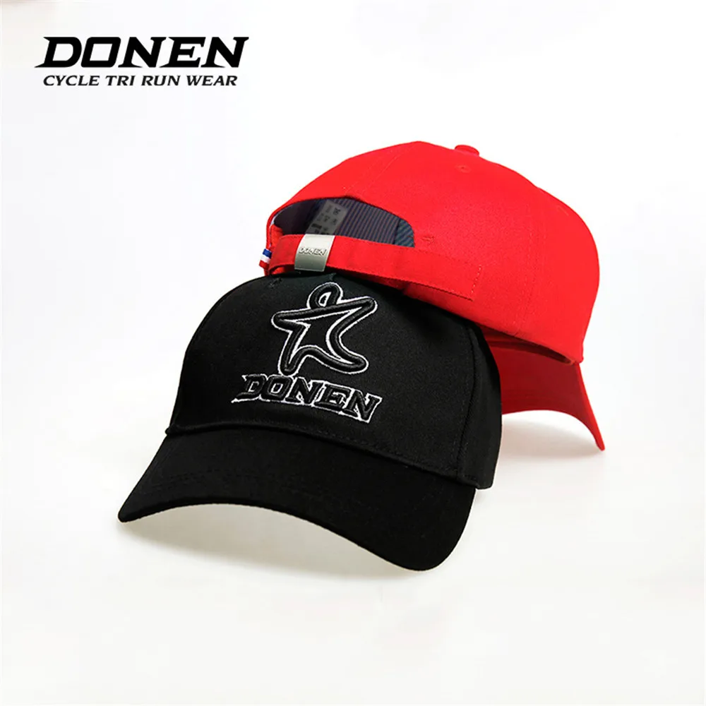 Головной убор для велосипеда DONEN ярко-черный красный спорта на открытом воздухе