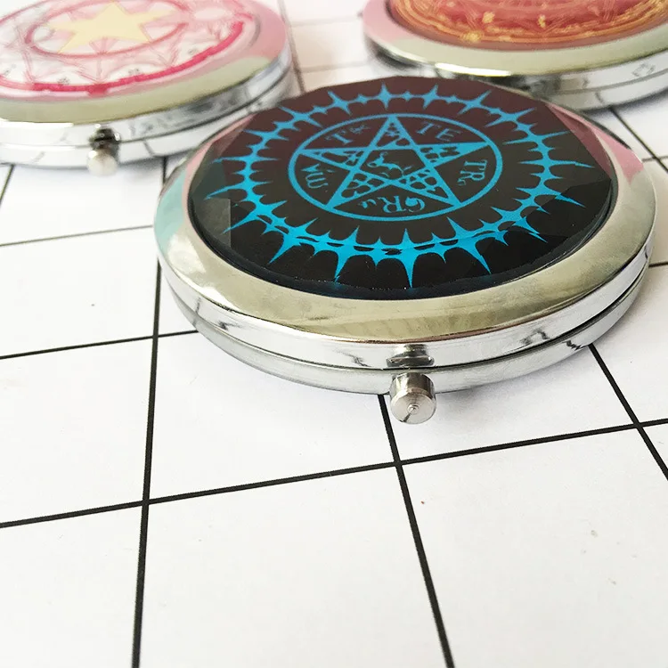 Карточка Captor Sakura Kuroshitsuji милый мультфильм карточка зеркало маленькая круглая