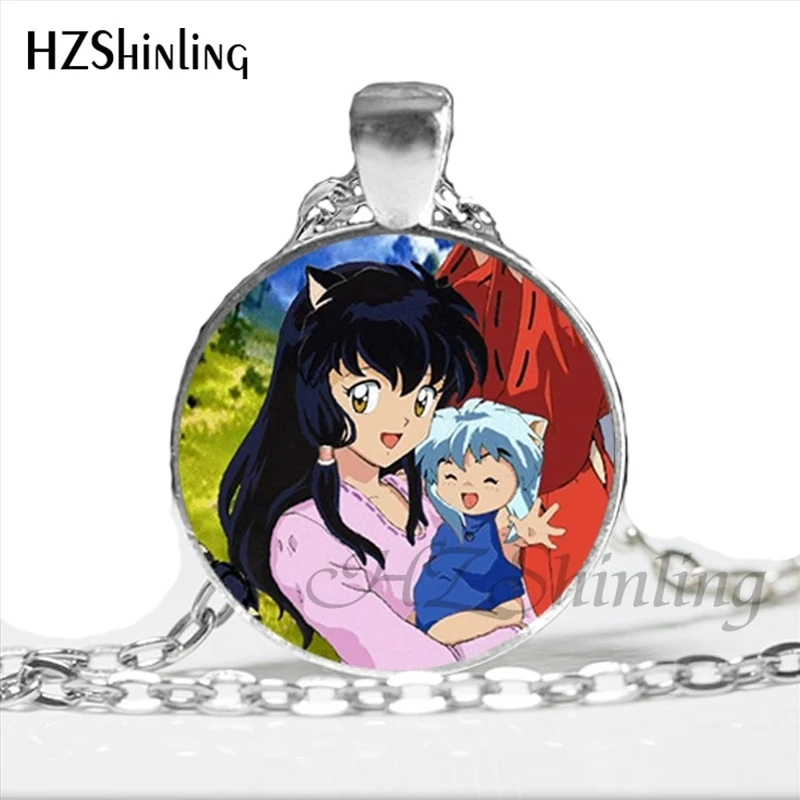 NS-00792 Inuyasha и Кагоме Цепочки и ожерелья с Стекло стимпанк ювелирные изделия для Для женщин Косплэй утверждающий кулон Цепочки и ожерелья s HZ1
