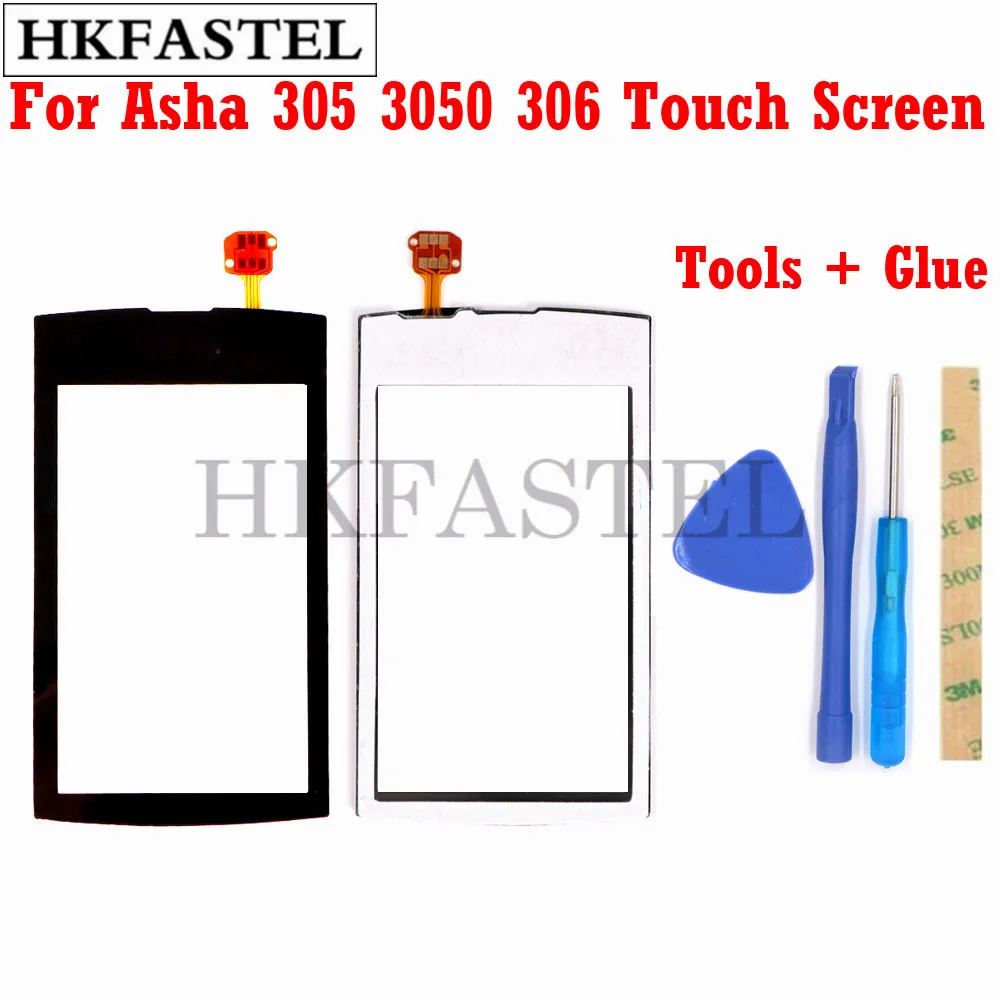 Сенсорный экран hkfatel для Nokia Asha 305 3050 306 3060 сенсорный дигитайзер сенсорное стекло