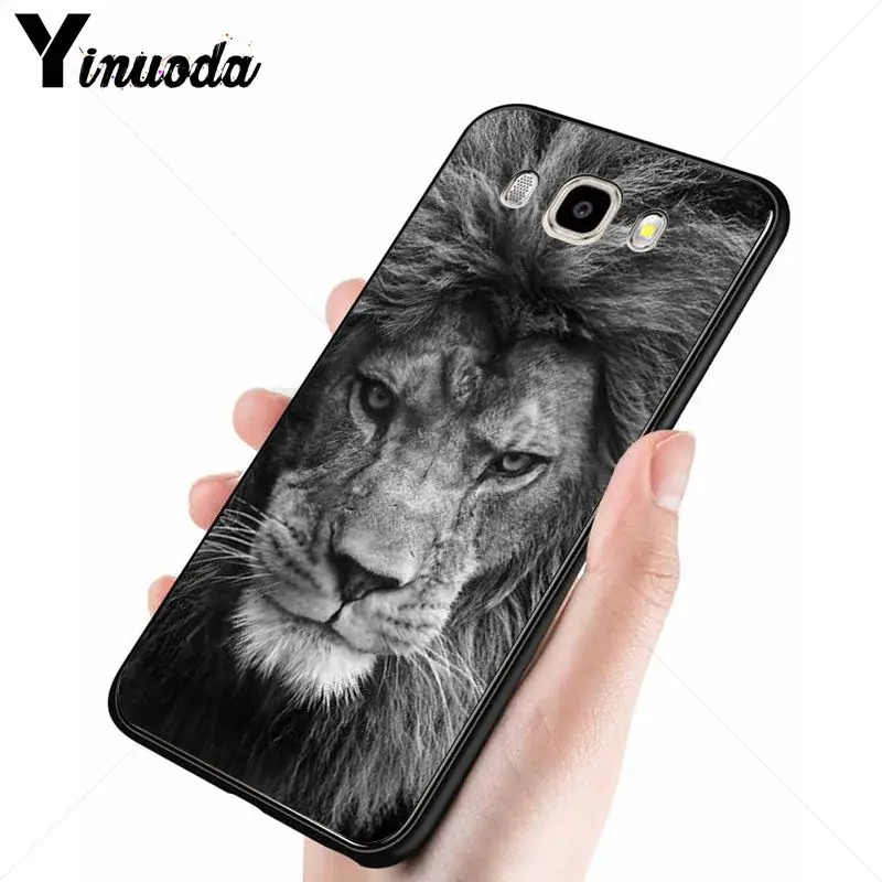 Yinuoda ASLAN LION THE CHRONICLES черный мягкий силиконовый чехол для телефона Samsung Galaxy j6plus j7 prime