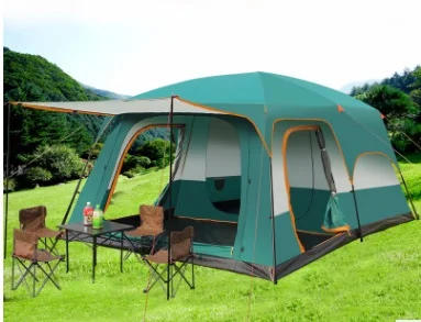 

Outdoor tent 8-12p with three rooms (LARGE SIZE)