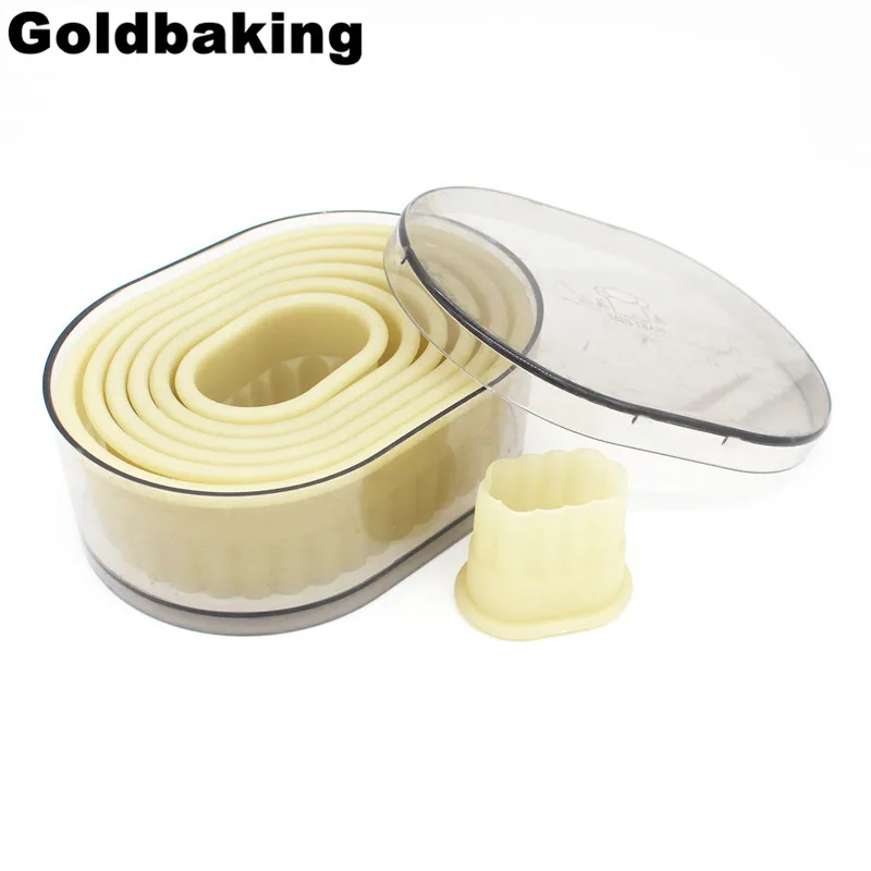 Овальный нейлоновый резак для печенья 7 шт. | Дом и сад