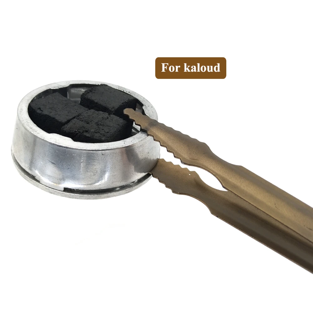 LOMINT кофе коричневый металлический кальян щипцы пинцет для Kaloud уголь Shishia Chicha аксессуары гаджеты Прямая
