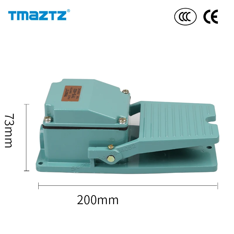 Ножной металлический Педальный переключатель с нескользящей поверхностью 15 А 250