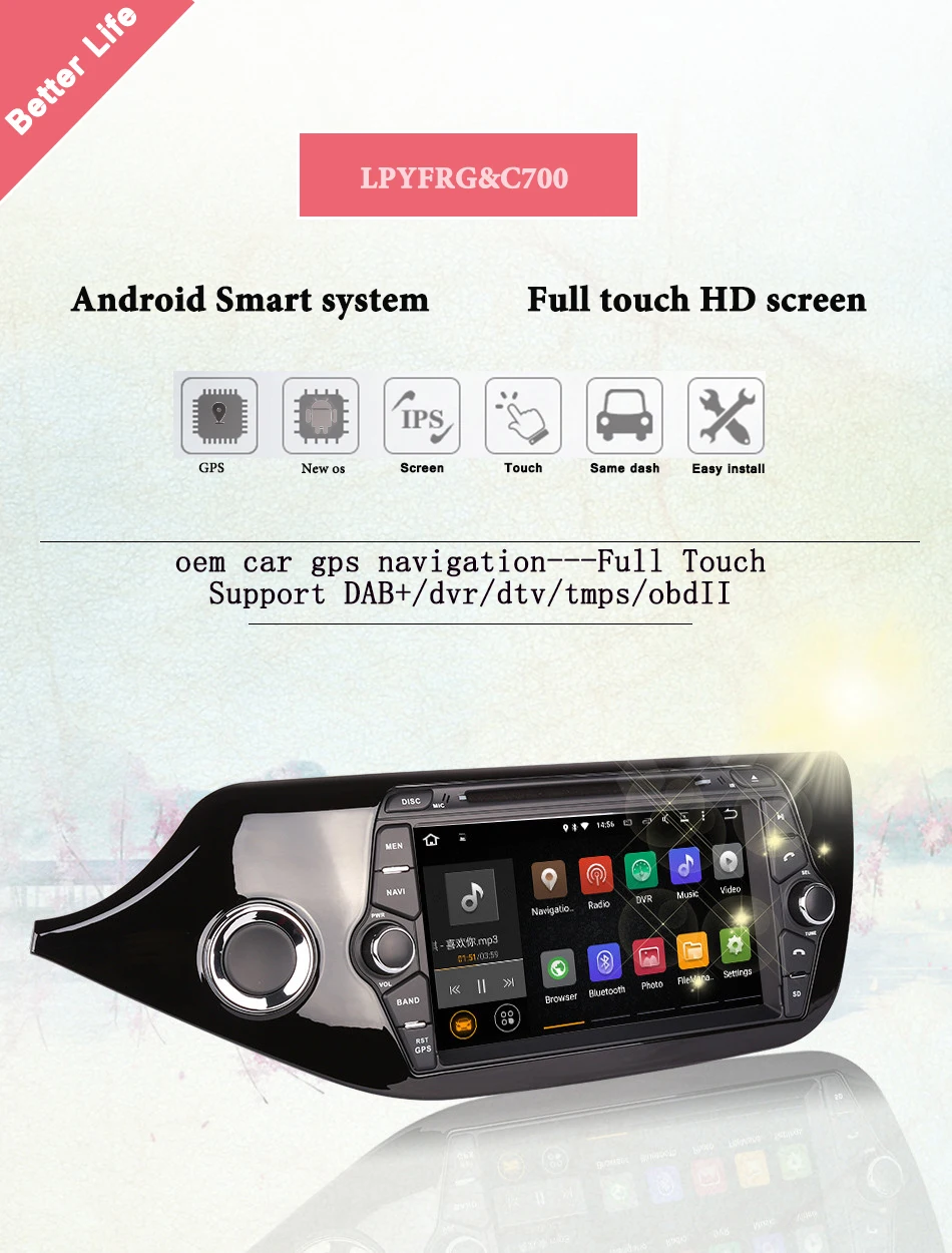 Pro Full Hd Восьмиядерный Android 9,0 для Kia CEED 2013 автомобильный dvd-плеер gps Navi Радио wifi 4G Bluetooth навигация 2 din