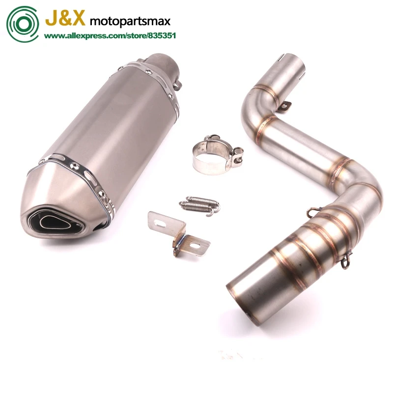 

Выхлопной глушитель DUKE200 DUKE250 DUKE390 средняя выхлопная труба мотоцикла + глушитель для DUKE125 DUKE 200 DUKE 250 DUKE 390 2012-2014