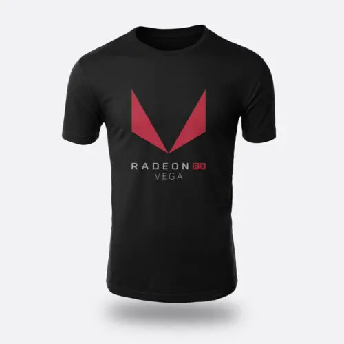 Мужская футболка Radeon RX Vega AMD черная с принтом в виде футболки размеры от 1 до 8 лет