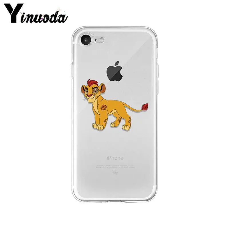 Yinuoda Lion king Colorful Cute Phone Accessories Case for iPhone X XS MAX 6 6s 7 7plus 8 8Plus 5 5S SE XR | Мобильные телефоны и
