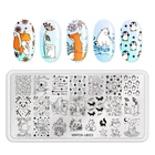 Маникюрный шаблон для ногтей, 1 шт., Новое поступление пластины для штамповки ногтей года, с изображением летнего океана, маникюрный шаблон