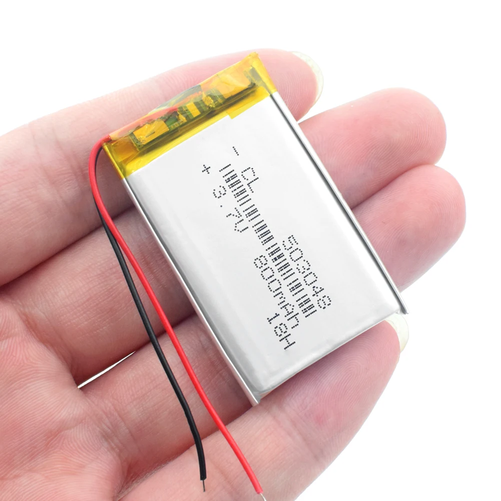 503048 перезаряжаемая батарея 3,7 V 053048 800MAH литий-полимерная батарея для MP3 MP4 Bluetooth gps Беспроводная стерео гарнитура планшет