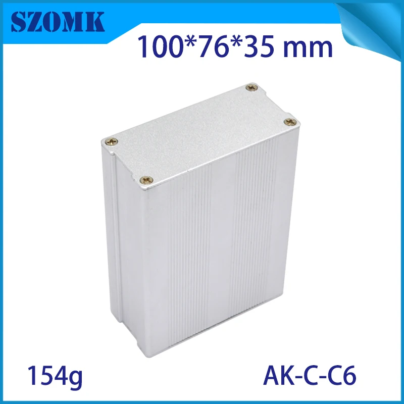 4 шт./партия алюминиевая распределительная коробка для электромонтажа 35x76x100
