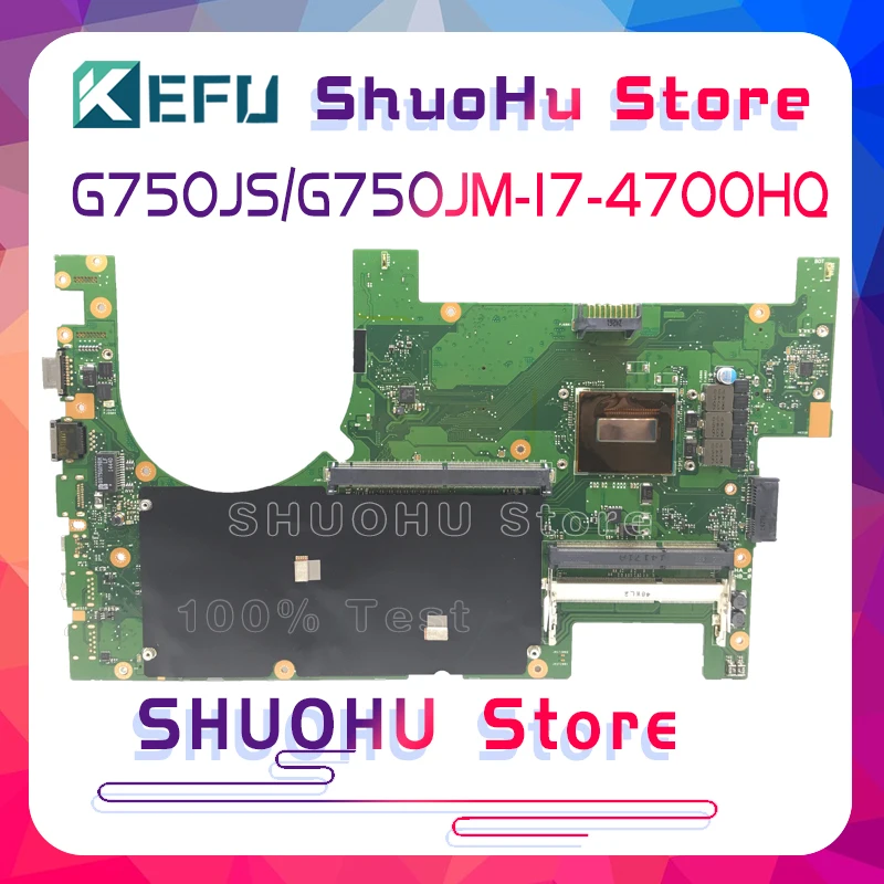 KEFU G750JS материнская плата для ноутбука ASUS G750JM Материнская REV: 2 0 I7 4700HQ