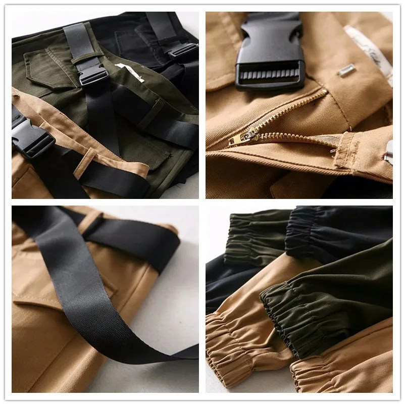 2019 женские осенние зимние брюки с высокой талией модные черные карманами по