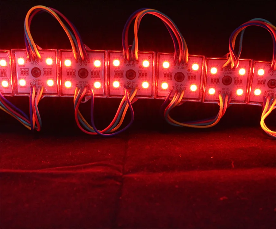 Супер яркий 20 шт./лот DC12V 5050 RGB светодиодный модуль 4 светодиода водонепроницаемый