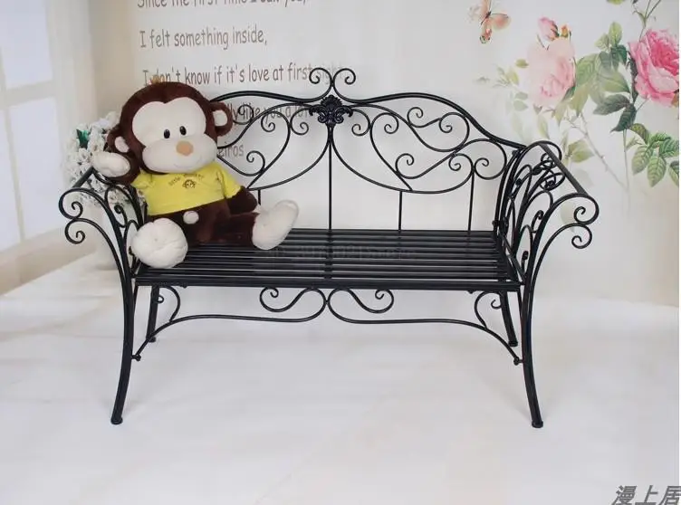 Европейский кованого железа диван стул открытый скамейка балкон гостиная