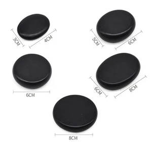 Массажные камни, массажная лава из натуральной энергии, набор для горячего спа-массажа, камень для ухода за телом из базальта, 5 размеров