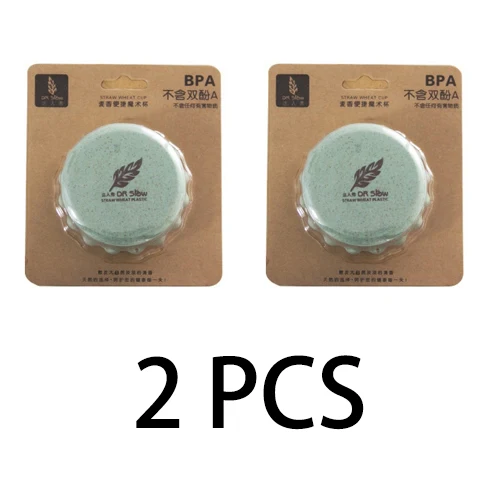 Green2PCS JOUDOO 130 мл Мини Портативная чашка для воды, Пшеничная солома, Пластиковая Складная чашка для воды, не содержит бисфенола, здоровая бутылка для воды для кемпинга, 10 - Цвет: Green2PCS