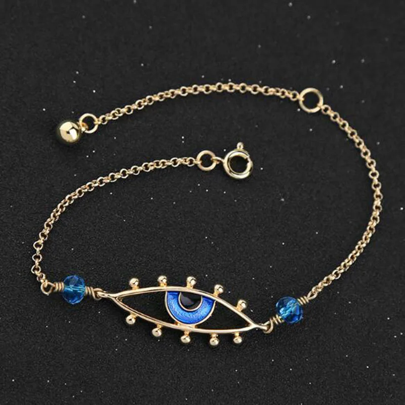 Женский металлический Шарм браслет ручной работы эпоксидный с подвеской Geo Eye