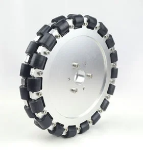 

8 Inch 203mm Double Aluminium Omnidirectional Wheel Bearing Robot Race Wheel Universal Wheel