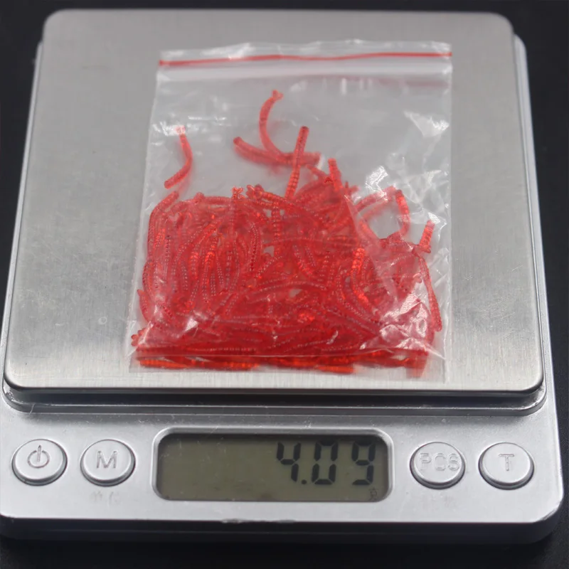 Акция! Bionic красный червь 2 см 100 шт. мягкие приманки дорога плавающий Рыбалка