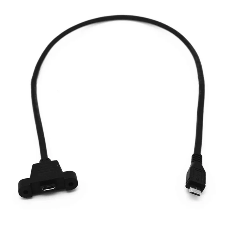 30 см 50 микро USB удлинитель линия 2 0 папа к женскому панельному креплению Кабель |