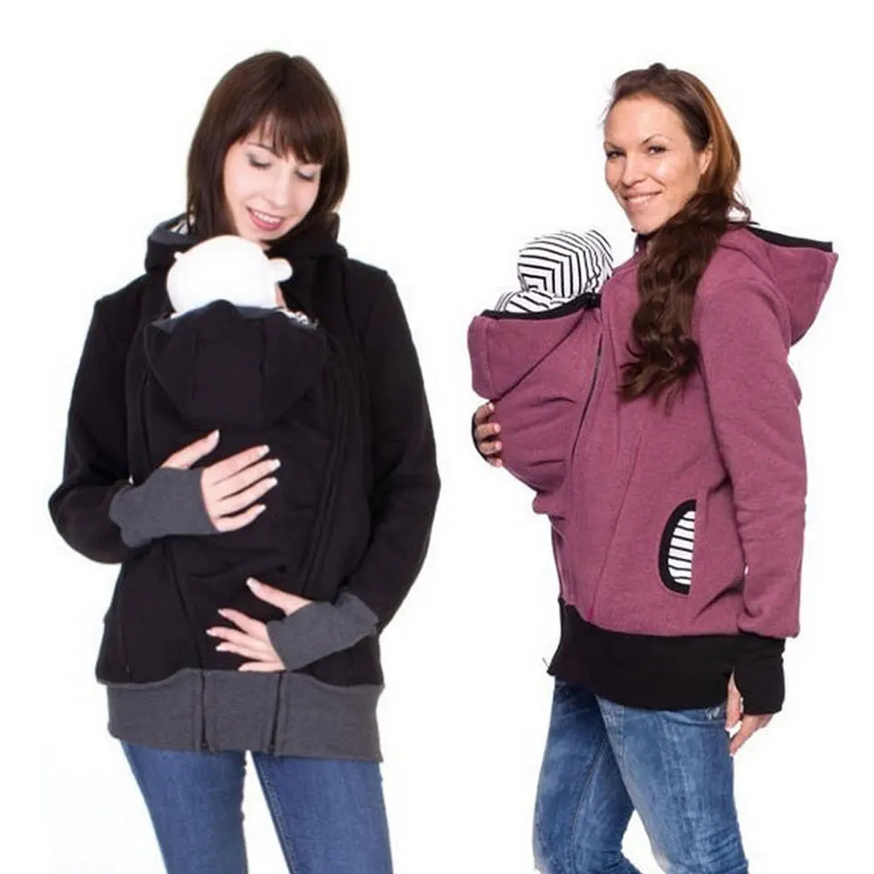 Кенгуру кенгуру зимняя толстовка с капюшоном для беременных куртка