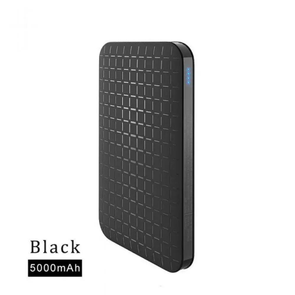 HOCO 10000 мАч Внешний аккумулятор ультратонкий внешний Двойной USB светодиодный