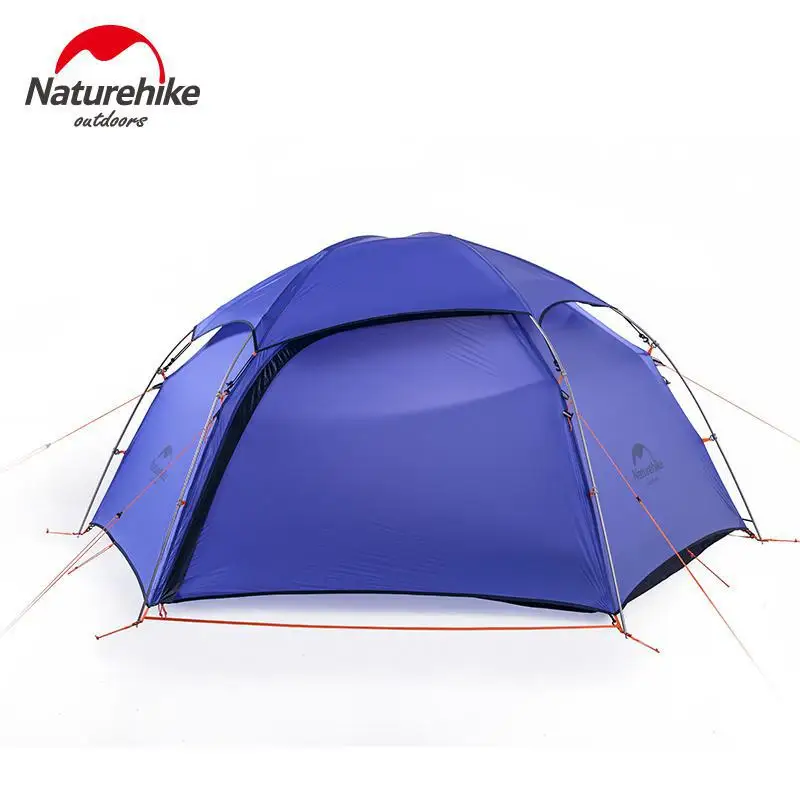 Naturehike 20D облако пик 2 палатка 2 человек шестиугольная Сверхлегкий портативный 4 сезона палатка водонепроницаемый походный кемпинг - Цвет: Purple