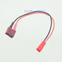 d t plug female to jst 2p connector 100mm 20awg wire rc battery conversion cable
