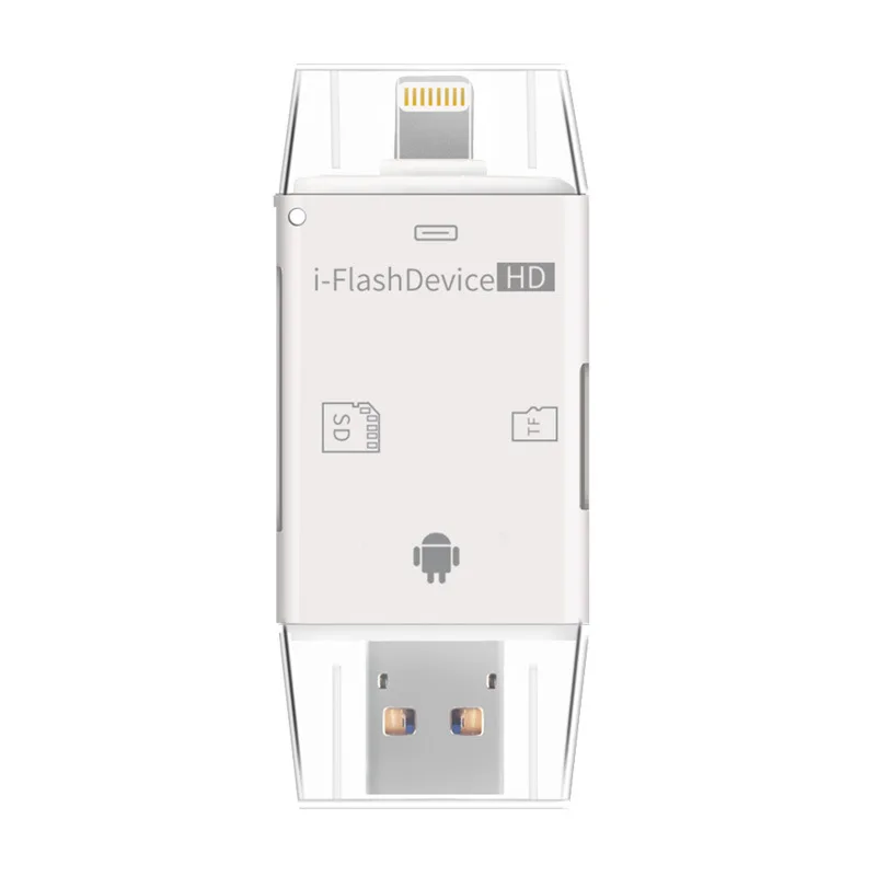 LL TRADER i-Flash Drive Multi-Card OTG Reader HD Micro SD &amp TF Memory USB Card Adapter for iPhone 8/Andriod/PC Device | Компьютеры и