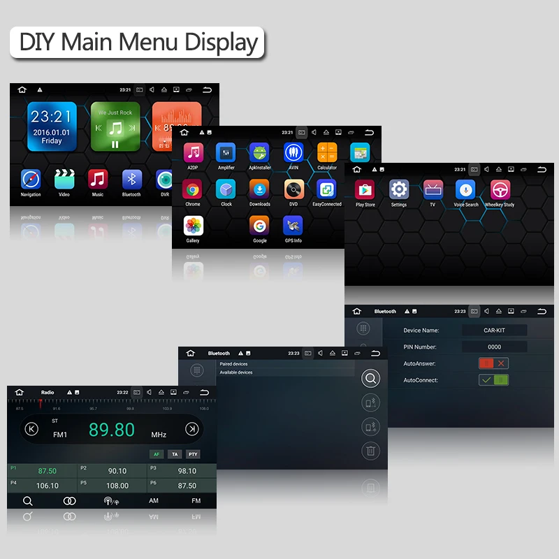 Bluesince Android 7 1 'ɺutomagnitol 2 din dvd-плеер автомобиля Авто магнитола Регистраторы для