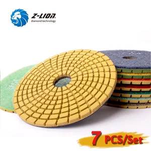 Диск шлифовальный угловой, Z-LION дюйма, 4 дюйма, 7 шт.компл., инструмент для алмазной полировки мм, 100 мм